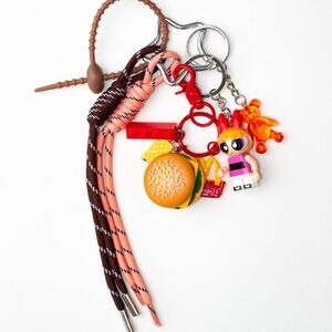 Burger Girl Keychain Bag Charms